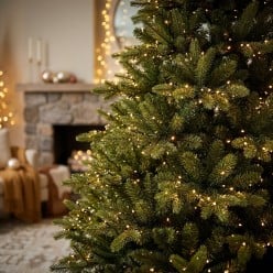 Abete Nebrodi Artificiale con 2150 Luci LED Integrate - 210 cm
