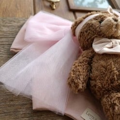 Fiocco Nascita Sartoriale Rosa con Orsetto - Lemoire Home