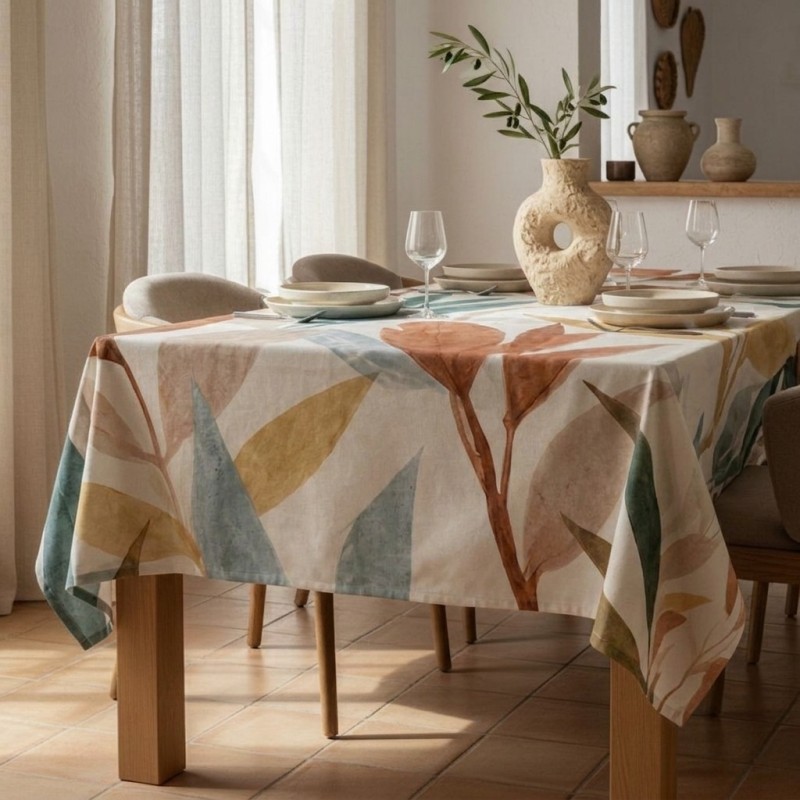 Tovaglia in Cotone con foglie acquerellate Lemoire Home – Collezione Apollo Tovaglia in Cotone con foglie acquerellate Lemoire Home – Collezione Apollo