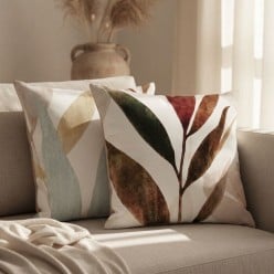 Fodera boho Cuscino in Cotone con foglie 45x45 – Collezione Apollo