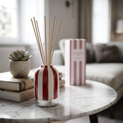 Profumatore Ambiente a Righe Suede Saffron & Rose EDG - Lemoire Home