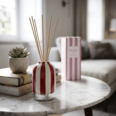 Profumatore Ambiente a Righe Suede Saffron & Rose EDG - Lemoire Home