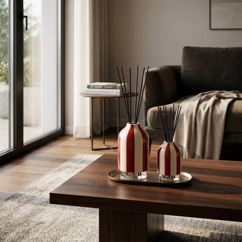 Profumatore Ambiente a Righe Suede Saffron & Rose EDG - Lemoire Home Profumatore Ambiente a Righe Suede Saffron & Rose EDG - Lemoire Home