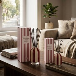 Profumatore Ambiente a Righe Suede Saffron & Rose EDG - Lemoire Home