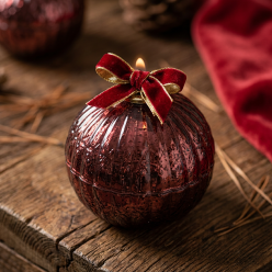 Candela Sfera Profumata Artigianale – Collezione Festive