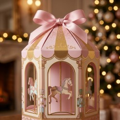 Candela Giostra Carosello EDG - Profumo Natale in Confezione Regalo
