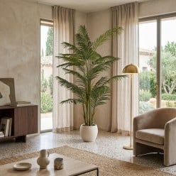 Palma Areca Vogue H210 EDG | Palma Artificiale di Design con Vaso