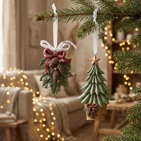 Decorazioni eleganti per albero - Addobbi natalizi EDG assortiti