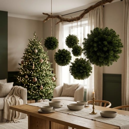 Sfera Decorativa in Pino - Elemento d'Arredo Naturale e Accogliente