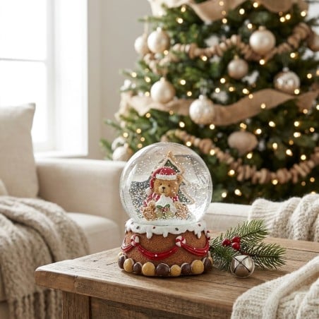 Orsetto Natalizio - deliziosa sfera di neve lemoire home