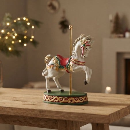 Decorazione natalizia maxi cavalluccio Giostra da 40 cm
