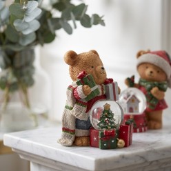 Orsetti di Natale con Sfera di Neve Decorativi Assortiti | Lemoire Home