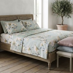 Completo letto matrimoniale dal design floreale linea Meliadi