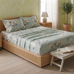 Completo letto matrimoniale dal design floreale linea Meliadi