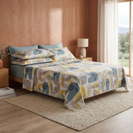 Completo Letto Matrimoniale Evadne in Cotone Fatto a Mano in Italia - Lemoire Home