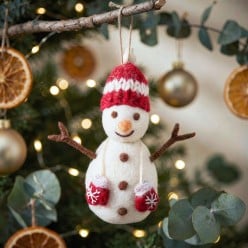 Pupazzo di Neve in Feltro Fatto a Mano Gry&Sif | Lemoire Home