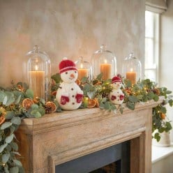 Pupazzo di Neve in Feltro Fatto a Mano Gry&Sif | Lemoire Home