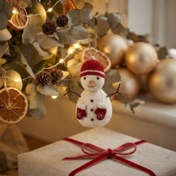 Pupazzo di Neve in Feltro Fatto a Mano Gry&Sif | Lemoire Home