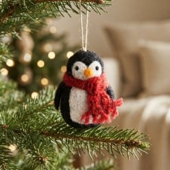 Pinguino Appendibile in Lana Cotta Gry&Sif 8 cm