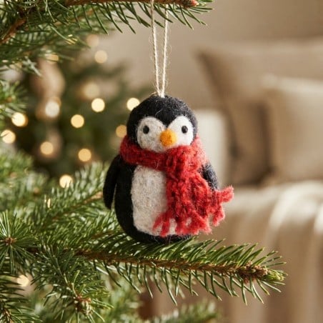 Pinguino Appendibile in Lana Cotta Gry&Sif 8 cm