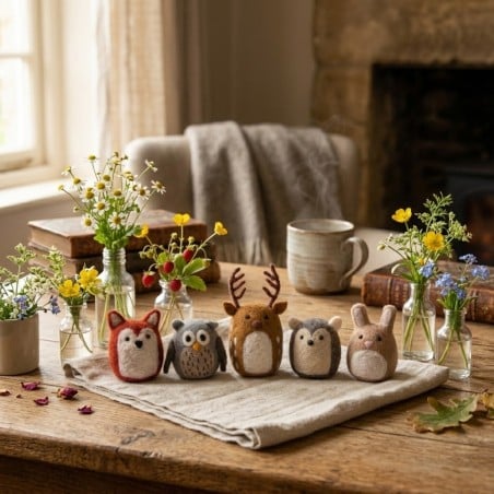 Decorazione Animali Gry&Sif in Lana Cotta - Eleganza Eco-Friendly