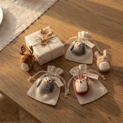Decorazione Animali Gry&Sif in Lana Cotta - Eleganza Eco-Friendly