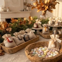 Decorazione Animali Gry&Sif in Lana Cotta - Eleganza Eco-Friendly