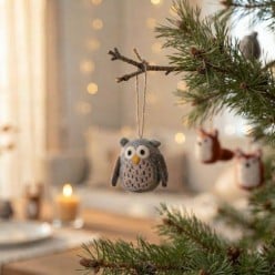 Decorazione Animali Gry&Sif in Lana Cotta - Eleganza Eco-Friendly