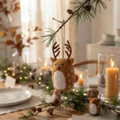 Decorazione Animali Gry&Sif in Lana Cotta - Eleganza Eco-Friendly