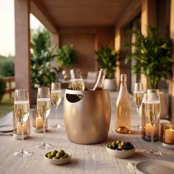 Secchiello da Champagne Audrey Pinti Inox Design | Gold e Silver