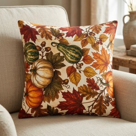 Cuscino d’Arredo in Cotone Vertumno – Fatto a Mano in Italia (45x45 cm o Su Misura)