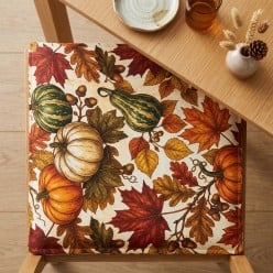 Cuscino per Sedia autunnale in Cotone Vertumno con Imbottitura