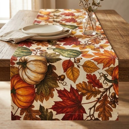 Runner autunnale da Tavola Artigianale - Collezione Vertumno | Lemoire Home
