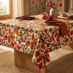 Tovaglia autunnale in Cotone Karya – Made in Italy