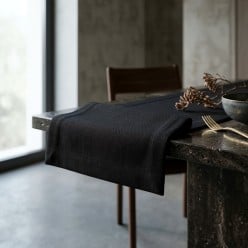 Nero carbone collezione Ade | Runner in Puro Cotone Sartoriale LMH