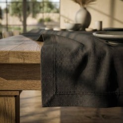 Nero carbone collezione Ade | Runner in Puro Cotone Sartoriale LMH