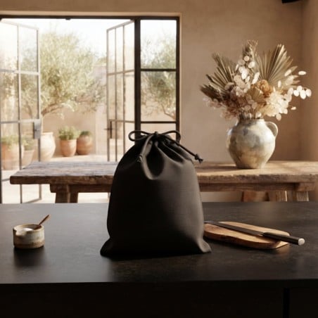 Sacco Portapane in Cotone Sartoriale Ade con Chiusura a Coulisse – Lemoire Home