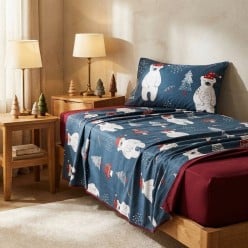 Completo Letto Bimbi: Orso polare Callisto, Dolcezza Natalizia e Sogni Magici