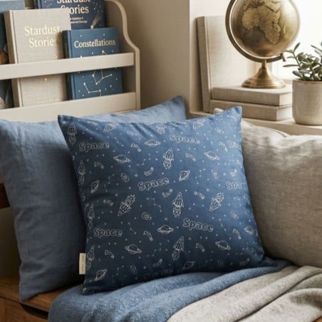 Cuscino decorativo per cameretta collezione spazio ispirata ad Ulisse