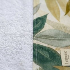 Coppia Asciugamaniin Spugna con Balza Botanica Dafne | Lemoire Home