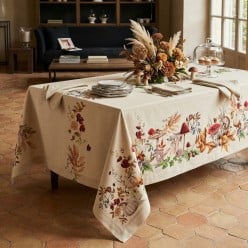 Tovaglia Autunnale Perseo in Puro Cotone Stampato – Tessuto Made in Italy