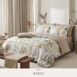 Trapunta Matrimoniale Sostenibile in Percalle di Cotone Ciparisso | Lemoire Home