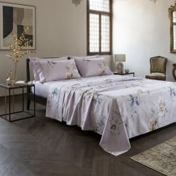Completo Lenzuola Matrimoniali in Percalle di Cotone Lotis | Lemoire Home