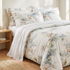 Completo Lenzuola Matrimoniali in Percalle di Cotone Lotis | Lemoire Home