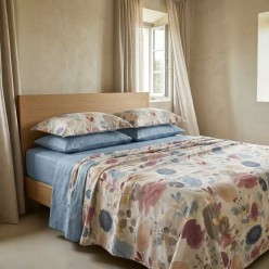Completo Letto Matrimoniale in Cotone Alcinoo| Lemoire Home