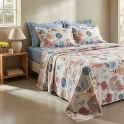 Completo Letto Matrimoniale in Cotone Alcinoo| Lemoire Home