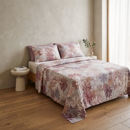 Completo Letto Matrimoniale Giacinto in Percalle di Puro Cotone | Lemoire Home