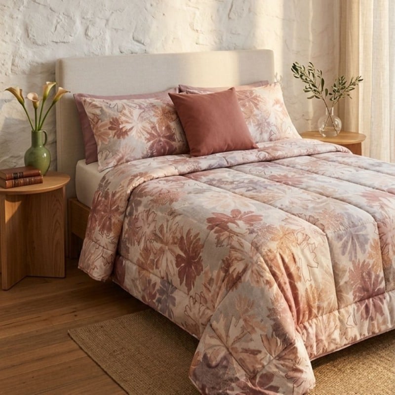Trapunta Matrimoniale in Percalle di Cotone linea Giacinto| Lemoire Home