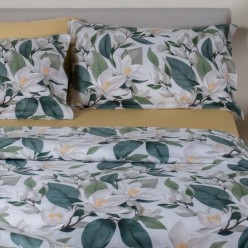 Completo Letto Matrimoniale in Raso di Cotone Ecate | Lemoire Home