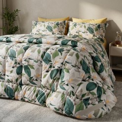 Trapunta Matrimoniale Invernale in Raso di Cotone Ecate | Lemoire Home